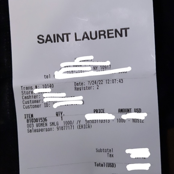 Saint Laurent Leather Becky Bag - Picture 7 of 7